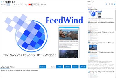 FeedWind - Flamory bookmarks and screenshots