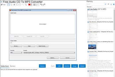 Free Audio CD To MP3 Converter - Flamory bookmarks and screenshots