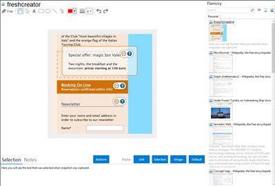 freshcreator - Flamory bookmarks and screenshots