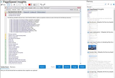 PageSpeed Insights - Flamory bookmarks and screenshots