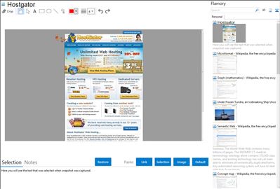Hostgator - Flamory bookmarks and screenshots