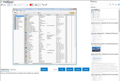 HotKeyz - Flamory bookmarks and screenshots