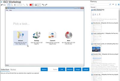ISO Workshop - Flamory bookmarks and screenshots