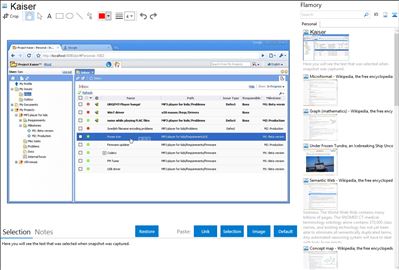 Kaiser - Flamory bookmarks and screenshots
