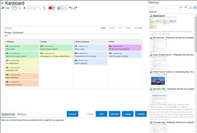 Kanboard - Flamory bookmarks and screenshots