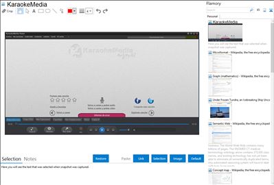 KaraokeMedia - Flamory bookmarks and screenshots