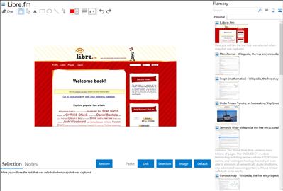 Libre.fm - Flamory bookmarks and screenshots