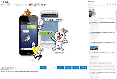 LINE - Flamory bookmarks and screenshots