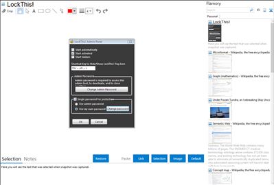 LockThis! - Flamory bookmarks and screenshots