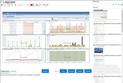 Logscape - Flamory bookmarks and screenshots