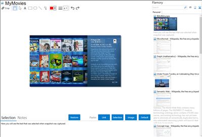MyMovies - Flamory bookmarks and screenshots