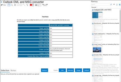 Outlook EML and MSG converter - Flamory bookmarks and screenshots