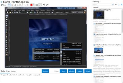 Corel PaintShop Pro - Flamory bookmarks and screenshots