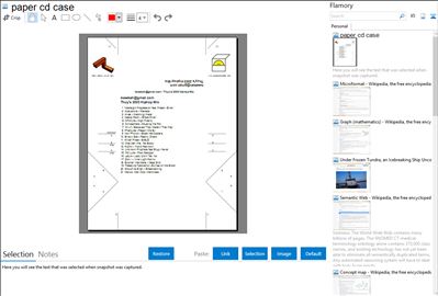 paper cd case - Flamory bookmarks and screenshots