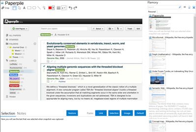 Paperpile - Flamory bookmarks and screenshots