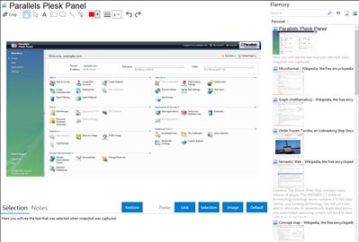 Parallels Plesk Panel - Flamory bookmarks and screenshots