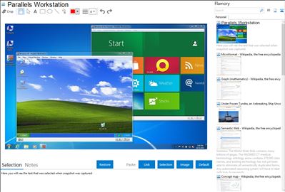 Parallels Workstation - Flamory bookmarks and screenshots