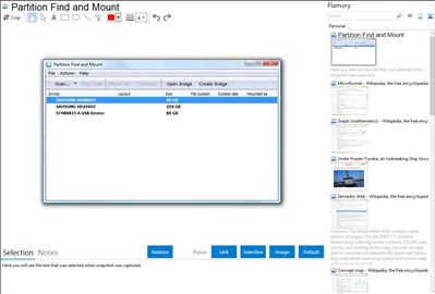 Partition Find and Mount - Flamory bookmarks and screenshots