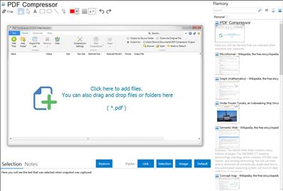 PDF Compressor - Flamory bookmarks and screenshots