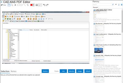CAD-KAS PDF Editor - Flamory bookmarks and screenshots