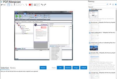 PDF/Mergician - Flamory bookmarks and screenshots