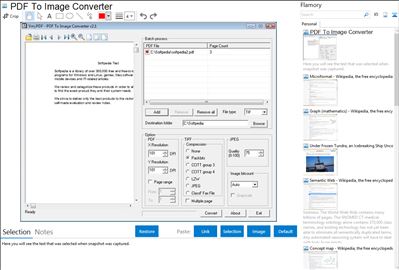 PDF To Image Converter - Flamory bookmarks and screenshots