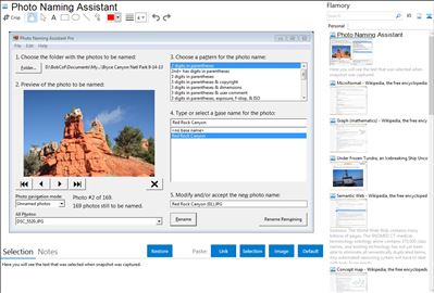 Photo Naming Assistant - Flamory bookmarks and screenshots