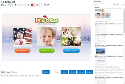 PhotoCat - Flamory bookmarks and screenshots