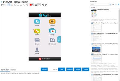 PicsArt Photo Studio - Flamory bookmarks and screenshots