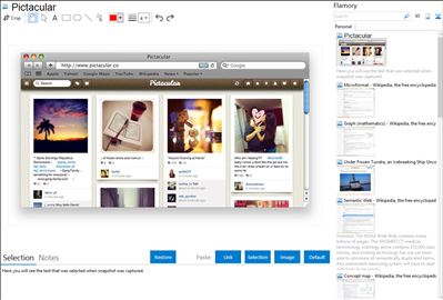 Pictacular - Flamory bookmarks and screenshots