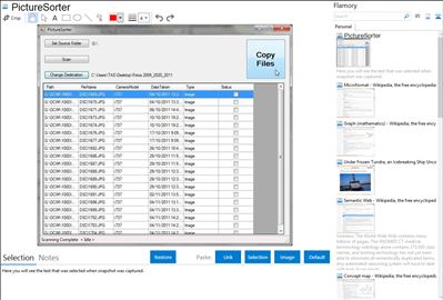 PictureSorter - Flamory bookmarks and screenshots