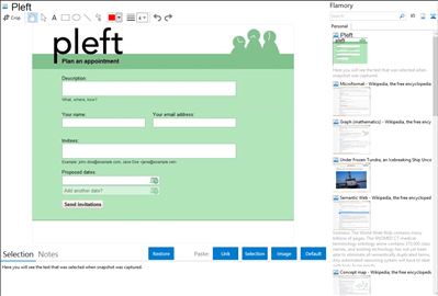 Pleft - Flamory bookmarks and screenshots