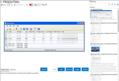 PNGOUTWin - Flamory bookmarks and screenshots