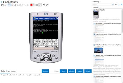 Pocketputty - Flamory bookmarks and screenshots