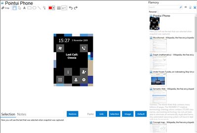 Pointui Phone - Flamory bookmarks and screenshots