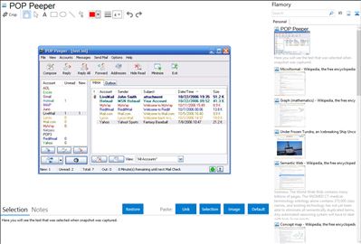 POP Peeper - Flamory bookmarks and screenshots