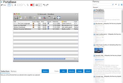 PortaBase - Flamory bookmarks and screenshots
