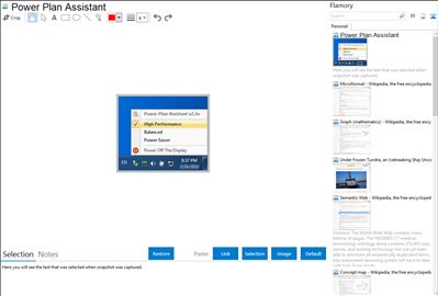 Power Plan Assistant - Flamory bookmarks and screenshots