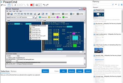 PowerCmd - Flamory bookmarks and screenshots