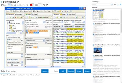 PowerGREP - Flamory bookmarks and screenshots