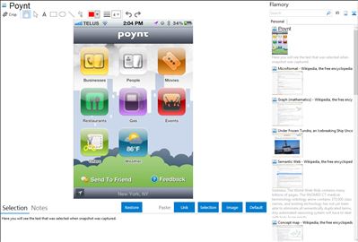 Poynt - Flamory bookmarks and screenshots