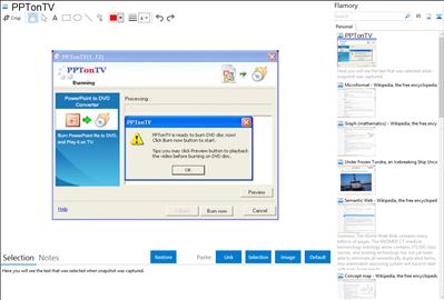 PPTonTV - Flamory bookmarks and screenshots