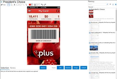 President's Choice - Flamory bookmarks and screenshots