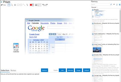 Prism - Flamory bookmarks and screenshots