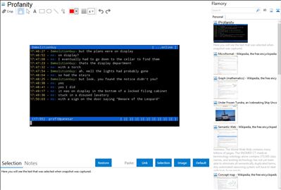 Profanity - Flamory bookmarks and screenshots