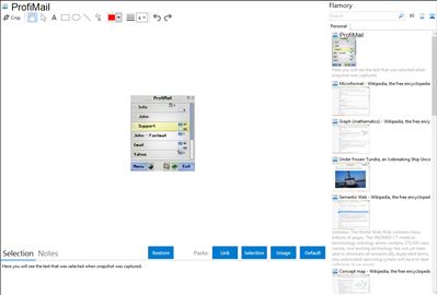 ProfiMail - Flamory bookmarks and screenshots