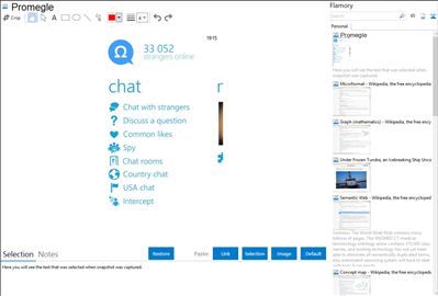Promegle - Flamory bookmarks and screenshots