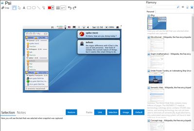 Psi - Flamory bookmarks and screenshots