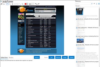 pulpTunes - Flamory bookmarks and screenshots