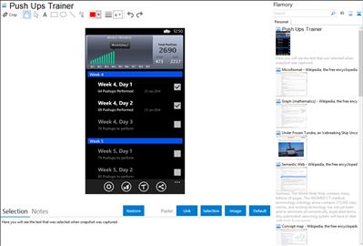 Push Ups Trainer - Flamory bookmarks and screenshots